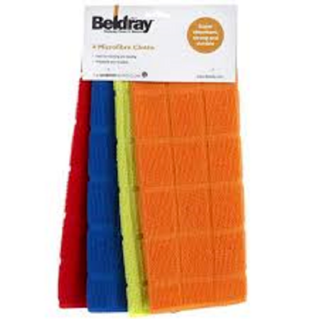Picture of BELDRAY MICROFIBRE CLOTHS PK 4