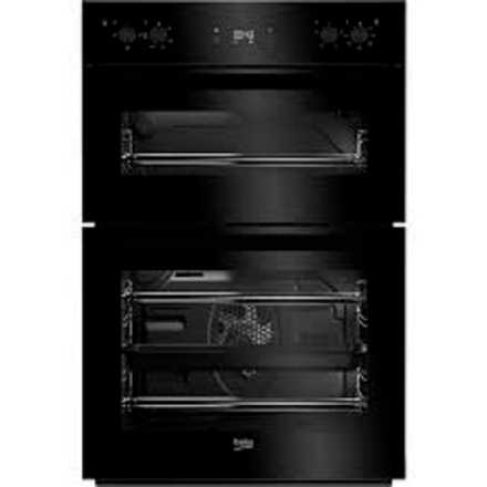 Picture of BEKO BLACK DOUBLE OVEN BDF22300B