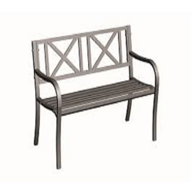 Picture of SOFT CROSS STEEL PARK BENCH