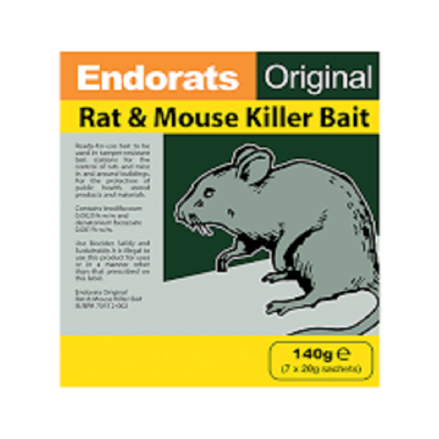 Picture of ENDORATS ORIG RAT+MOUSE BAIT 140G