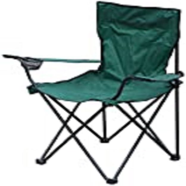 Picture of CANVAS CHAIR WITH ARMS - GREEN