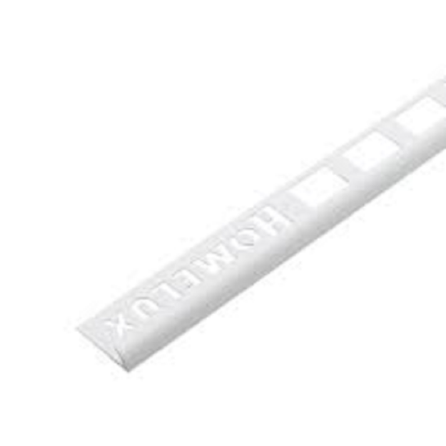 Picture of HOMELUX 12.5MM ROUND EDGE WHITE TILE TRIM 2.5