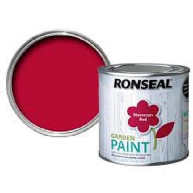 Picture of 250ML RONSEAL GARDEN PAINT MOROCCAN RED