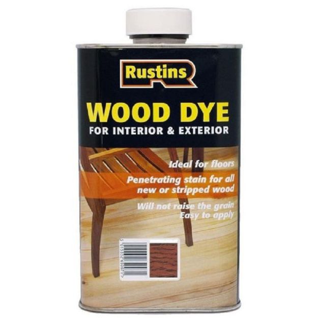 Picture of 250ML RUSTINS WOOD DYE RED MAHOGANY