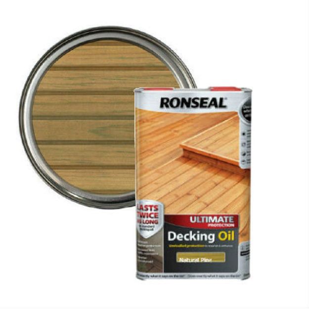 Picture of 5LTR  RONSEAL ULTIMATE DECKING OIL NATURAL PINE