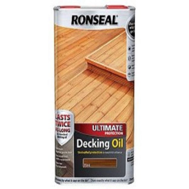 Picture of 5LTR RONSEAL ULTIMATE DECKING OIL TEAK