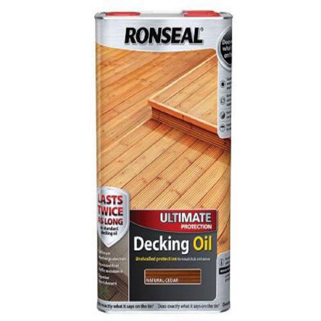 Picture of 5LTR RONSEAL ULTIMATE DECKING OIL NATURAL CEDAR