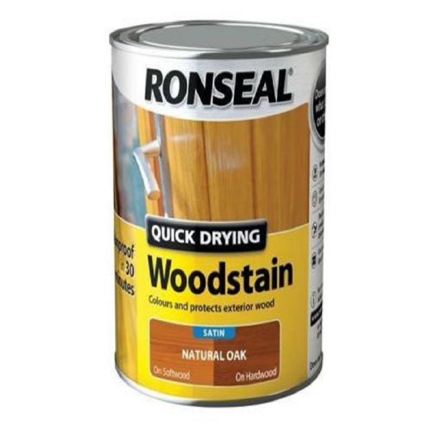 Picture of 750ML RONSEAL Q/D WOODSTAIN NATURAL OAK SATIN