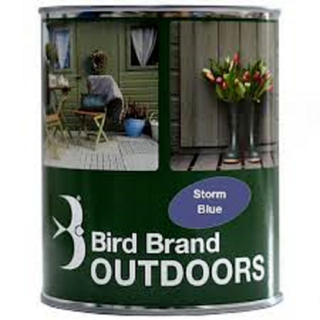 Picture of BIRD BRAND OUTDOOR PAINT STORM BLUE 1L
