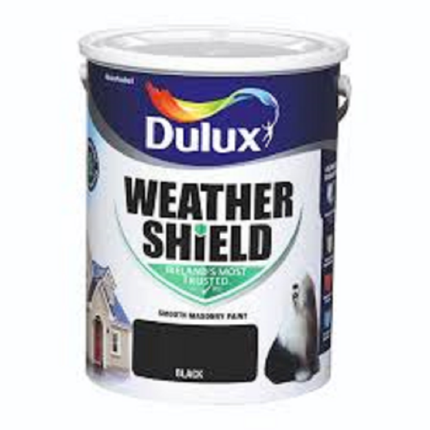 Picture of 5LTR DULUX WEATHERSHIELD BLACK