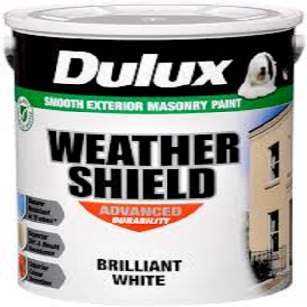 Picture of 5LTR DULUX WEATHERSHIELD BRILLIANT WHITE