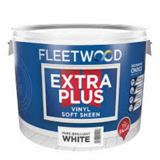 Picture of 10 LITRE FLEETWOOD EXTRA PLUS  SOFT SHEEN WHITE