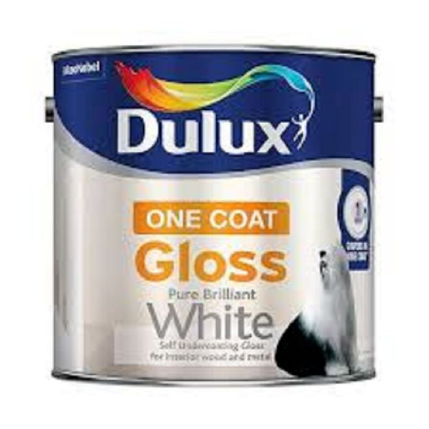 Picture of 2.5 LTR DULUX  ONE COAT GLOSS WHITE