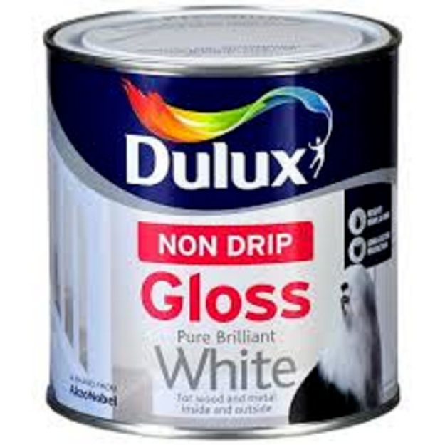 Picture of 2.5LTR DULUX NON-DRIP GLOSS WHITE