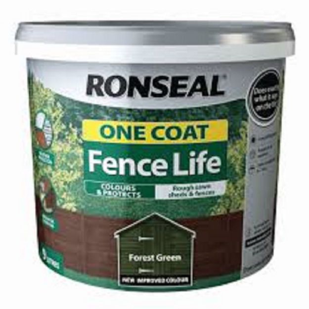 Picture of 9LTR  RONSEAL FENCE LIFE FOREST GREEN