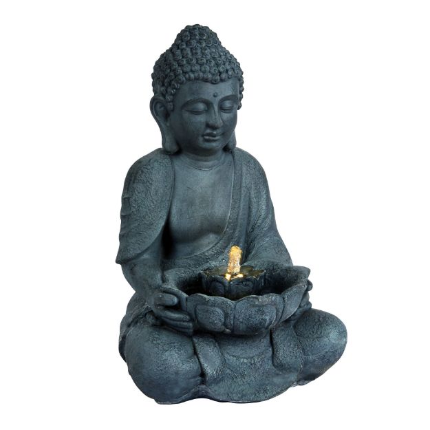 Picture of LED SITTING BUDDHA WATER FEATURE 45CM