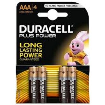 Picture of DURACELL PLUS AAA BATTERIES 4 PK