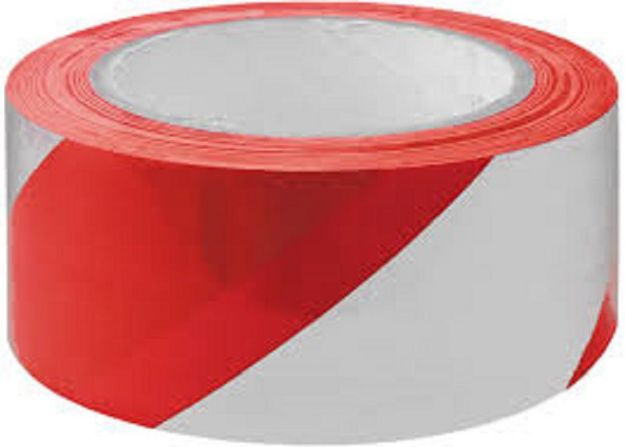 Picture of HAZARD WARNING TAPE (RED + WHITE)
