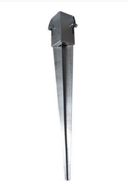 Picture of LONG GALVANIZED SPIKE POST SUPPORT 75 X 600MM