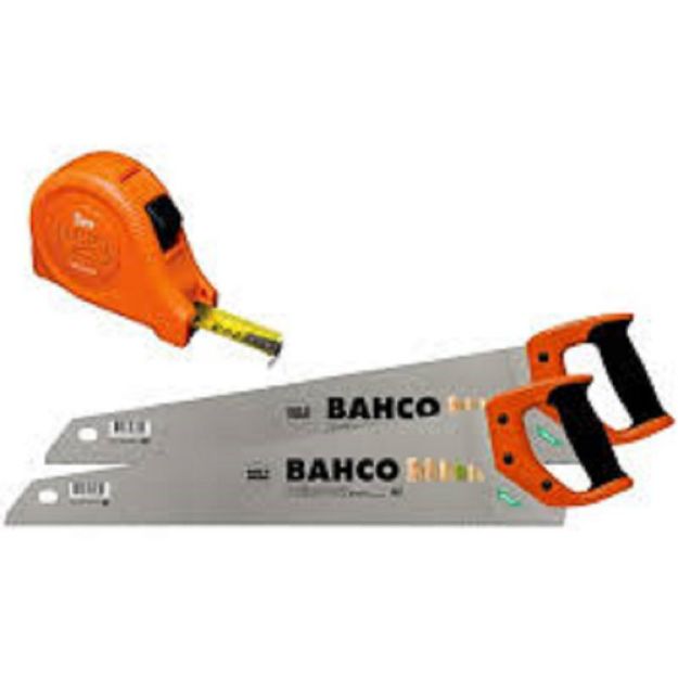 Picture of BAHCO TWIN PACK SAW SET COMES WITH  5MT TAPE FREE