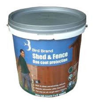Picture of BIRD BRAND SHED & FENCE 5LT  BLACK