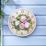 Picture of FLORAL 12" WALL CLOCK