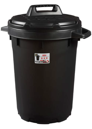 Picture of RINOTUFF 90LT REFUSE BIN WITH LOCK LID