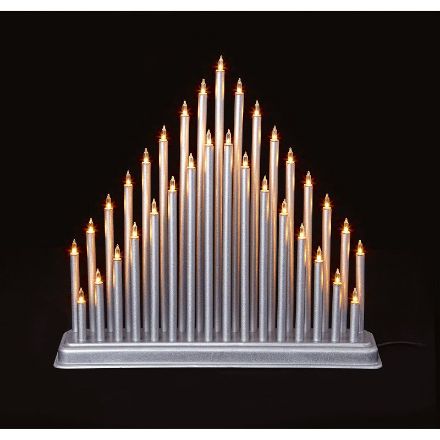 Picture of 33 LIGHT CANDLE BRIDGE TOWER - SILVER