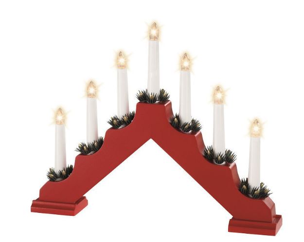 Picture of RED CANDLEBRIDGE 7 LIGHT