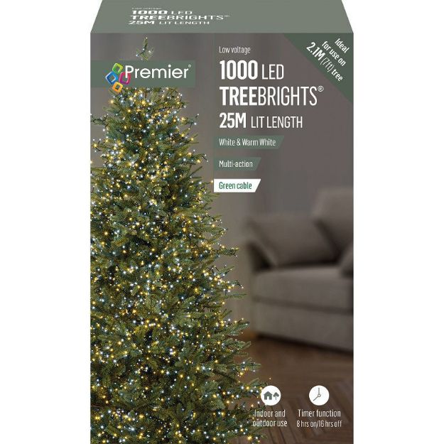 Picture of 1000 LED MULTI-ACTION TREEBRIGHTS WITH TIMER - WHITE  & WARM WHITE