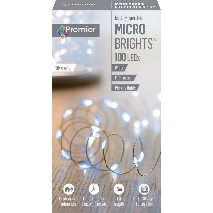 Picture of Premier 100 LED Battery Operated Multi-Action Microbrights - White