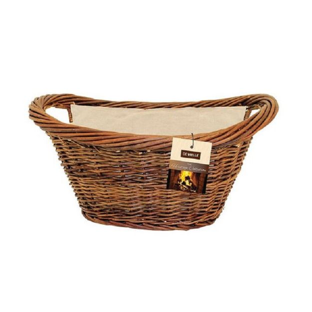 Picture of SIROCCO NATURAL WICKER OVAL BASKET WITH LINER