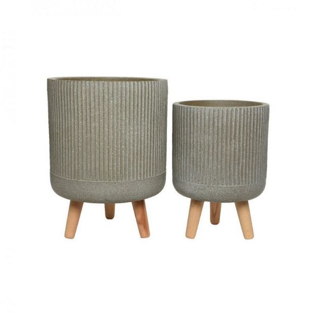Picture of FIBRE CLAY  PLANTER PIN LEGS - SET OF TWO