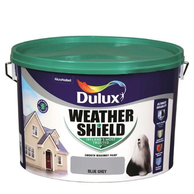 Picture of 10 LITRE DULUX WEATHERSHIELD BLUE GREY