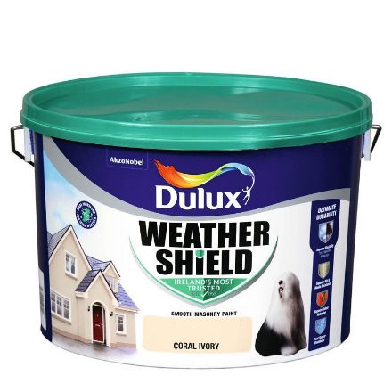 Picture of 10 LITRE DULUX WEATHERSHIELD CORAL IVORY