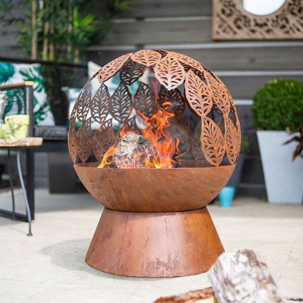 Picture of LEAVES GLOBE FIRE PIT
