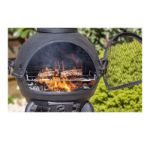 Picture of MURCIA EXTRA LARGE STEEL CHIMENEA WITH GRILL