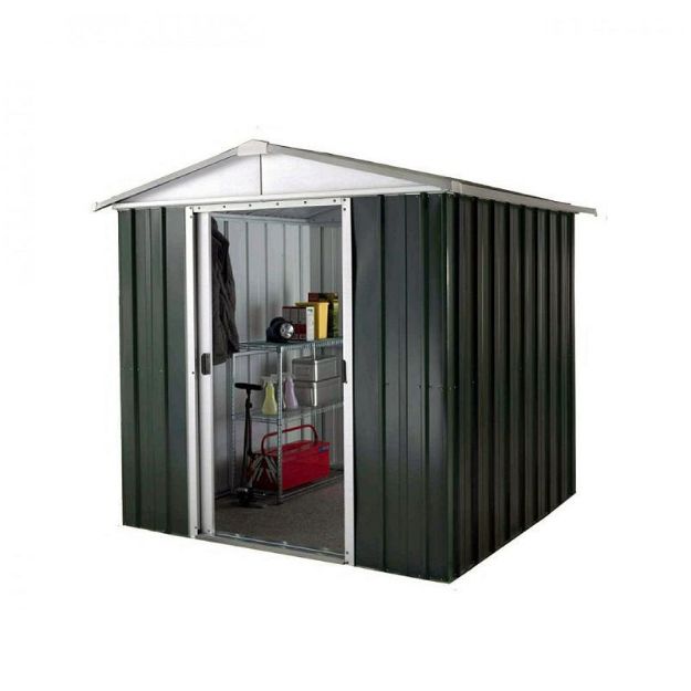 Picture of Garden Shed Yardmaster Emerald Deluxe Apex Metal Shed 67GEYZ - 6ft x 7ft