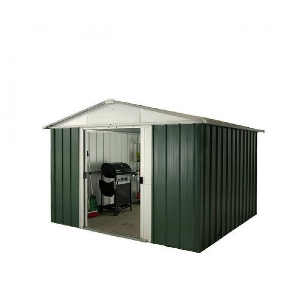 Picture of Garden Shed Yardmaster Emerald Deluxe Apex Metal Shed 108GEYZ - 10ft x 8ft