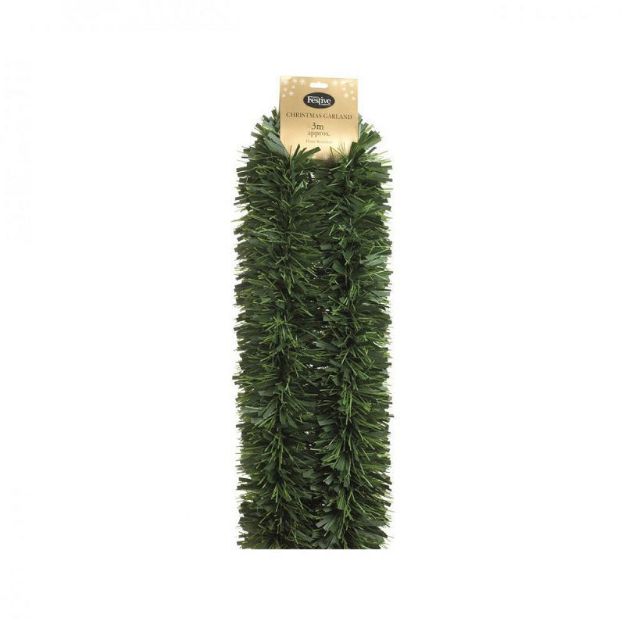 Picture of CHUNKY GREEN PINE TINSEL GARLAND