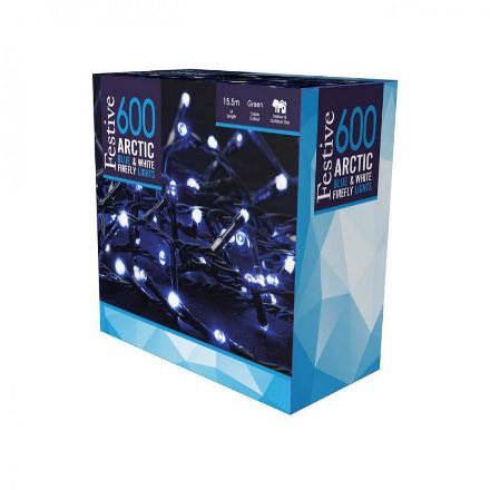 Picture of FESTIVE 600 Artic Blue & White Firefly Lights