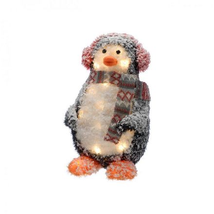 Picture of LED Lit Tinsel Penguin - 45cm
