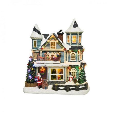 Picture of LED Musical Winter House Scene - 29.5cm