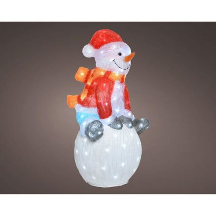 Picture of LED ACRYLIC SNOWMAN ON BALL - 70.5CM