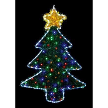 Picture of CHRISTMAS TREE TINSEL ROPE LIGHT 1M X 70CM