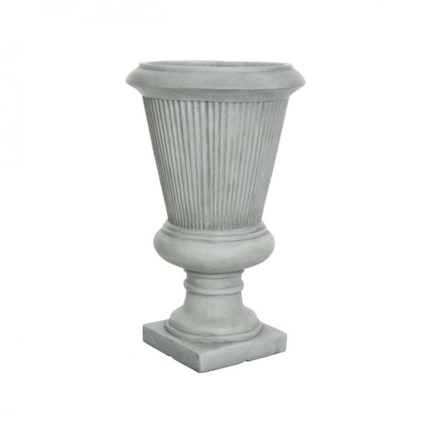 Picture of FIBRECLAY ANNA LARGE URN PLANTER - LIGHT GREY
