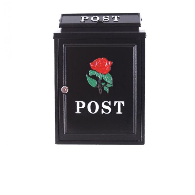 Picture of POST ZONE RED ROSE POST BOX