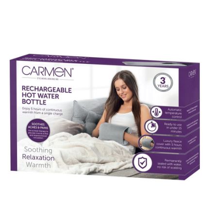Picture of CARMEN ELECTRIC HOT WATER BOTTLE - GREY