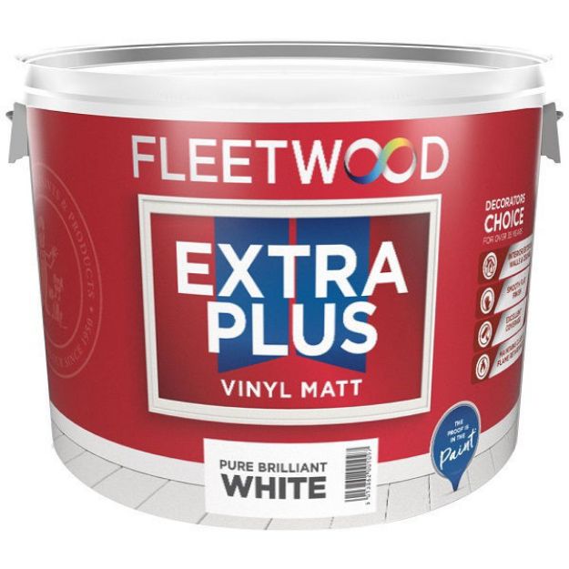 Picture of 10 LITRE FLEETWOOD EXTRA PLUS MATT WHITE