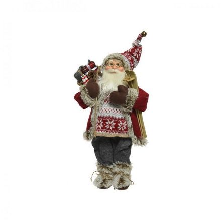 Picture of STANDING NORDIC SANTA WITH SKI's - 90CM